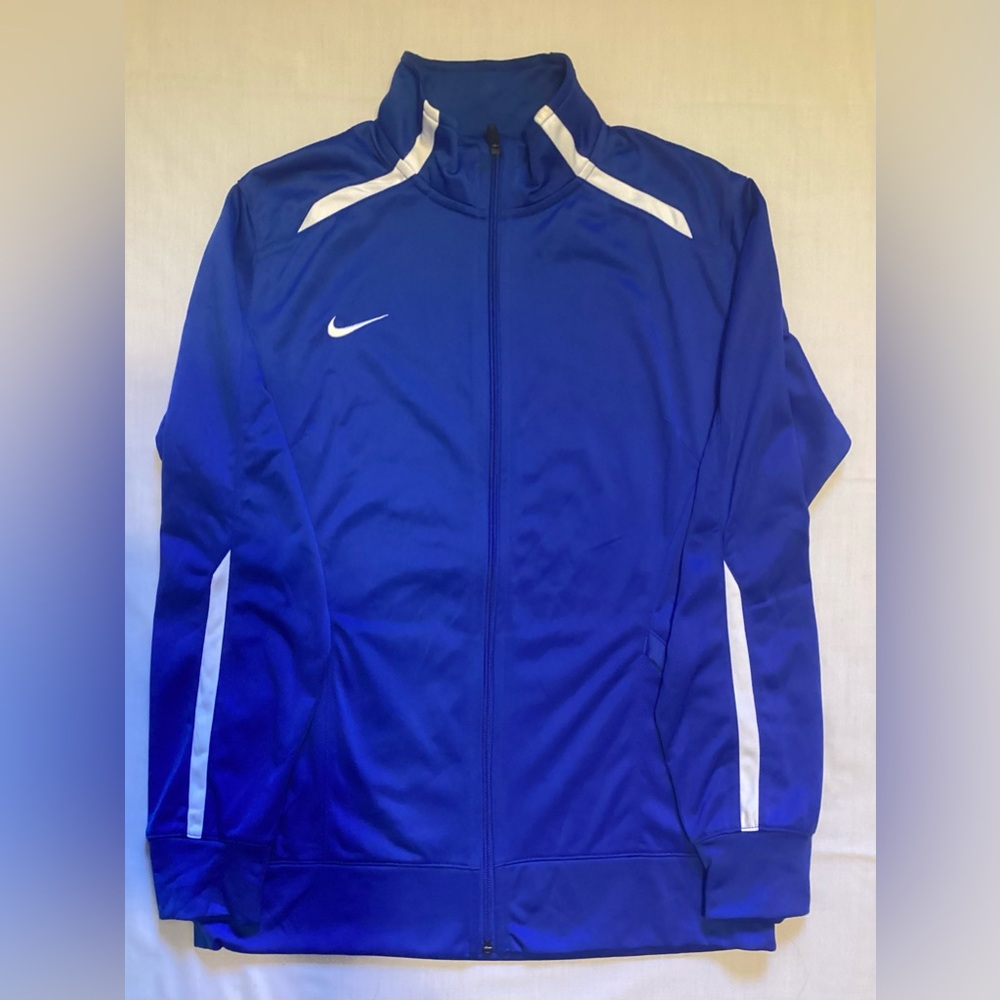 Men’s Nike Training Track Jacket / Royal Blue & White - Sz Large - Excellent